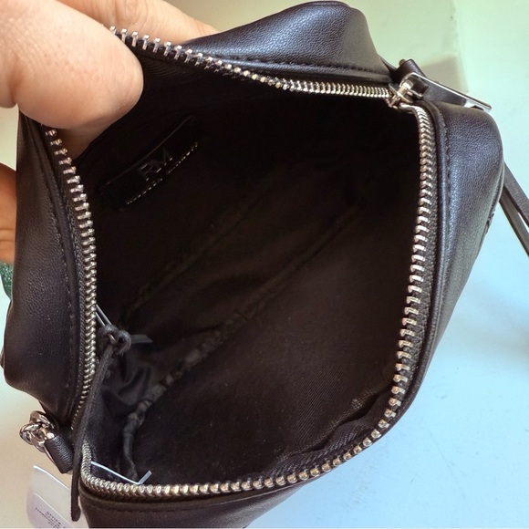 NWT Rebecca Minkoff Vegan Leather Black Quilted Studded Crossbody Bag - Picture 7 of 7